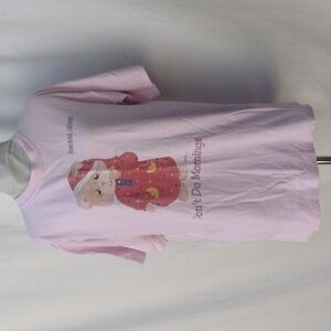 Vintage Pink Bear Nightshirt Pismo Beach L